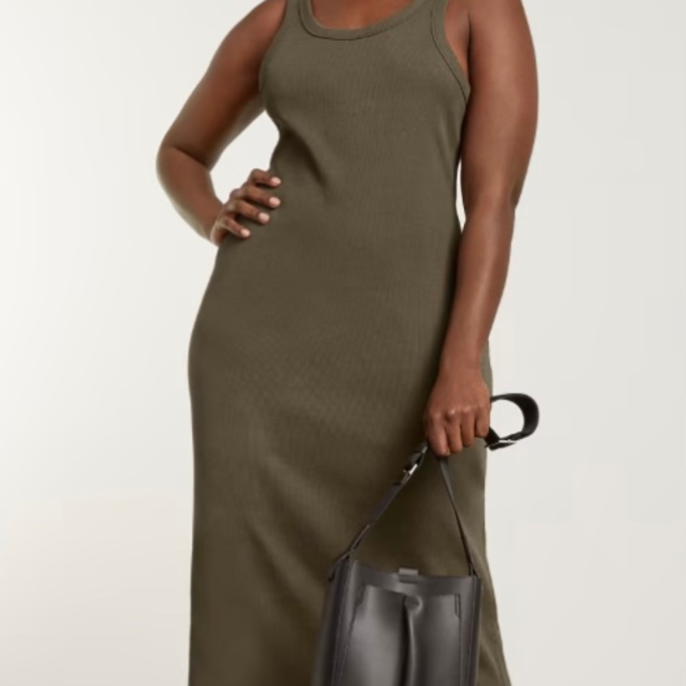 Everlane “ The Ribbed Tank Dress” size M, new with tags.